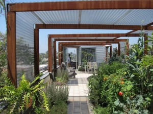 LA Veggie Roof Garde, architect Norman Millar’s Arkhouse