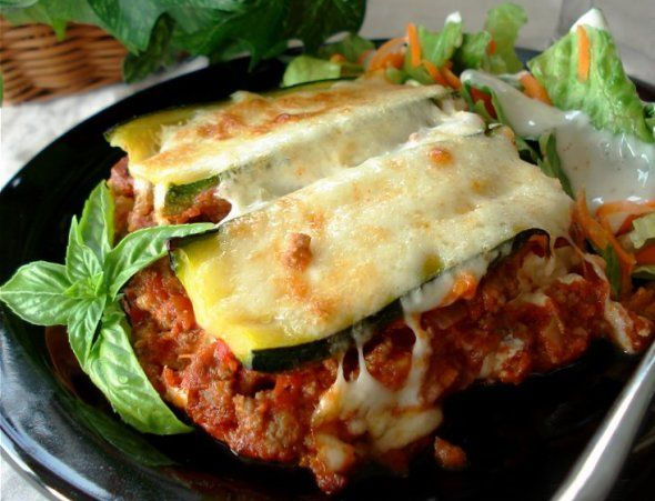 Zucchini Lasagna! Eat it hot or cold on a summer evening!