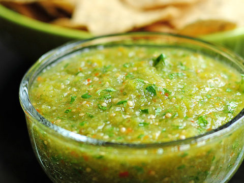 Salsa Verde made with Tomatillos!