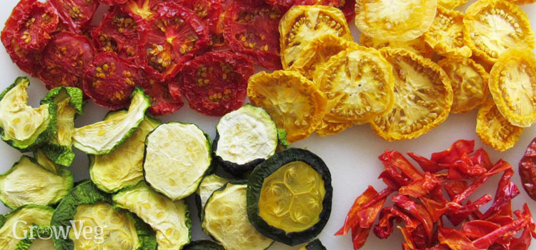 Dehydrate Cooking with Veggies GrowVeg Toms, zucchini, peppers