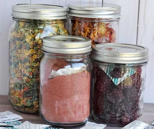 Dehydrate Foods Storage Glass Jars